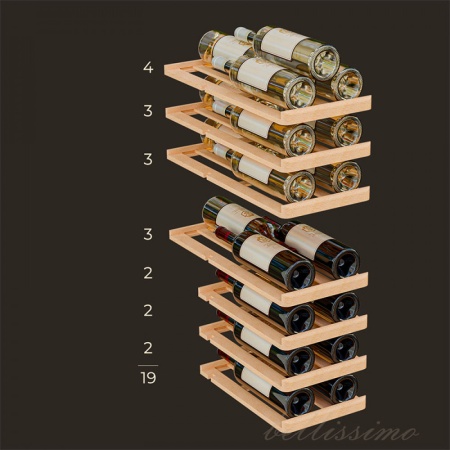 Винный шкаф Meyvel MV19-KBF2 компрессорный двухзонный